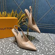 Louis Vuitton slingback beige heels - 5