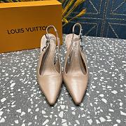 Louis Vuitton slingback beige heels - 3