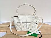 Bottega Veneta Arco Mini White Tote Bag - 1