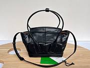 Bottega Veneta Arco Mini Black Tote Bag - 1