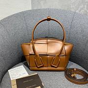 Bottega Veneta Arco Mini Brown Leather Tote Bag - 1