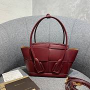 Bottega Veneta Arco Mini Red Leather Tote Bag - 3