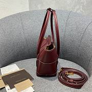 Bottega Veneta Arco Mini Red Leather Tote Bag - 2