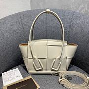 Bottega Veneta Arco Mini White Leather Tote Bag - 6