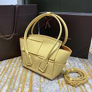 Bottega Veneta Arco Mini Yellow Leather Tote Bag - 6