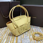 Bottega Veneta Arco Mini Yellow Leather Tote Bag - 3