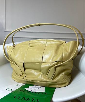 Bottega Veneta Arco Slouchy Light Yellow Leather Maxi 56 Bag