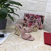 DG logo beige heels  - 6