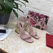 DG logo beige heels  - 2