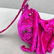 Balenciaga Le Cagole Pink Velvet Bag - 2