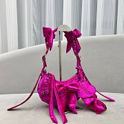 Balenciaga Le Cagole Pink Velvet Bag - 4