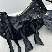 Balenciaga Le Cagole Black Velvet Bag - 5