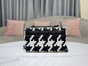 Dior small caro black and white macro fabric bag  - 2