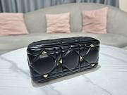 Dior The Lady 95.22 black cannage quilted leather gold bag - 2