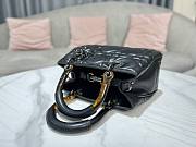 Dior The Lady 95.22 all black cannage quilted leather bag - 6