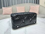 Dior The Lady 95.22 all black cannage quilted leather bag - 5