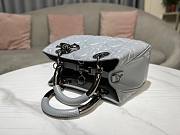 Dior Medium The Lady 95.22 gray cannage quilted leather bag - 5