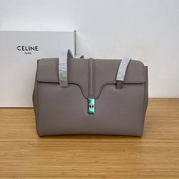 Celine Medium Soft 16 bag in Dark Gray Smooth Calfskin