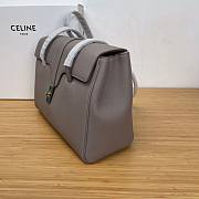 Celine Medium Soft 16 bag in Dark Gray Smooth Calfskin - 5