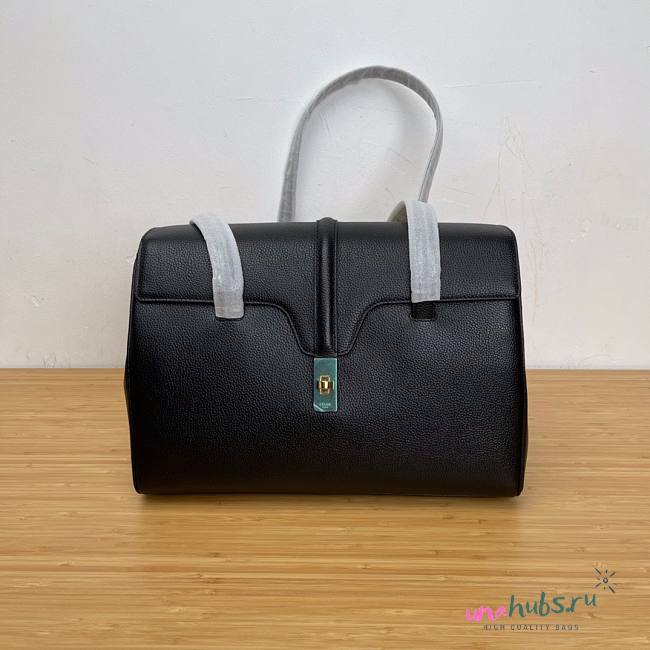 Celine Medium Soft 16 bag in Black Smooth Calfskin - 1