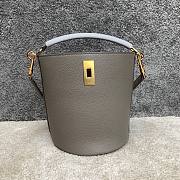 Celine 16 small smooth calfskin gray bucket bag - 1