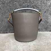 Celine 16 small smooth calfskin gray bucket bag - 2