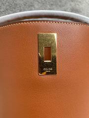 Celine 16 small smooth calfskin brown bucket bag - 4