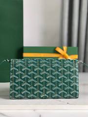 Goyard Varenne Monogram Canvas Green Wallet - 4