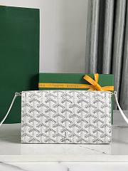 Goyard Varenne Monogram Canvas White Wallet - 4