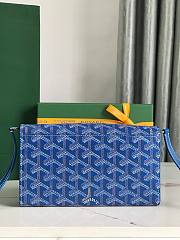 Goyard Varenne Monogram Canvas Blue Wallet - 6