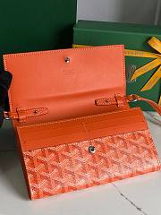 Goyard Varenne Monogram Canvas Orange Wallet - 5