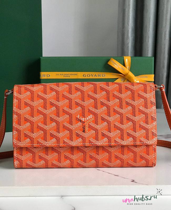 Goyard Varenne Monogram Canvas Orange Wallet - 1