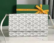 Goyard Varenne Monogram Canvas White Wallet - 1