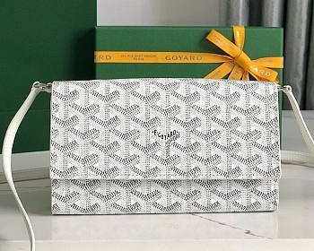 Goyard Varenne Monogram Canvas White Wallet