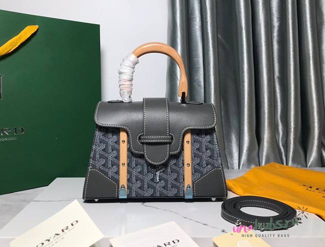 Goyard Saigon Structure Gray Silver Hardware Bag - 1