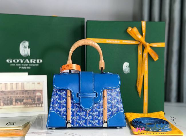 Goyard Saigon Structure Blue Bag - 1