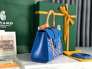 Goyard Saigon Structure Blue Bag - 6