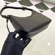 Prada Saffiano Black Leather Shoulder Bag - 6