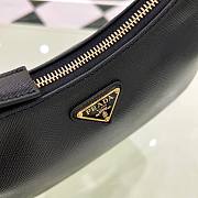 Prada Saffiano Black Leather Shoulder Bag - 3