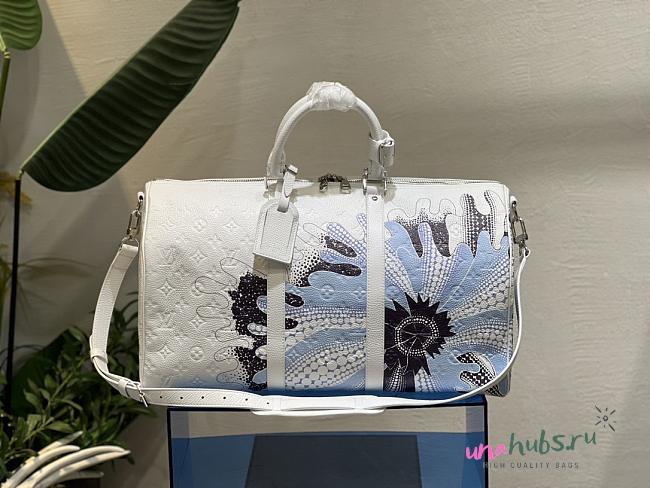 Louis Vuitton x Yayoi Kusama Flower Keepall 50 Bag - 1