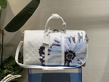 Louis Vuitton x Yayoi Kusama Flower Keepall 50 Bag