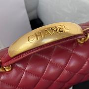 Chanel 22B Mini CF handle red bag - 6