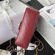 Chanel 22B Mini CF handle red bag - 5