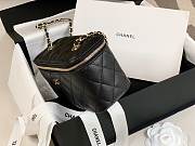 Chanel Vantiy Case Black Caviar Leather Bag - 6