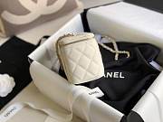 Chanel Vantiy Case White Caviar Leather Bag - 6