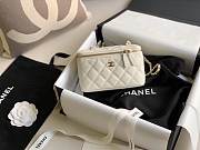 Chanel Vantiy Case White Caviar Leather Bag - 2