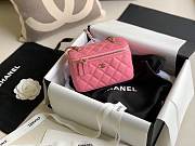 Chanel Vantiy Case Pink Caviar Leather Bag - 3