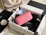 Chanel Vantiy Case Pink Caviar Leather Bag - 2