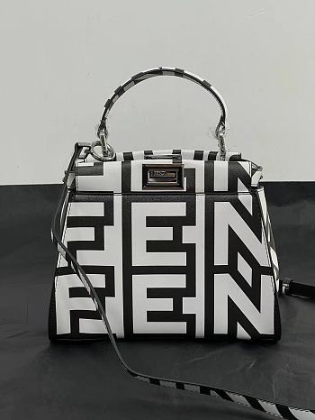 Fendi Fendigraphy Peekaboo leather bag 