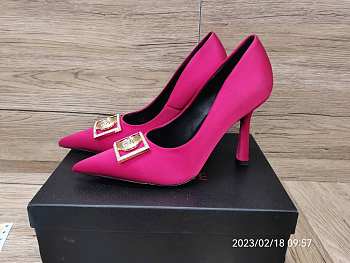 Versace Medusa red pink pumps 